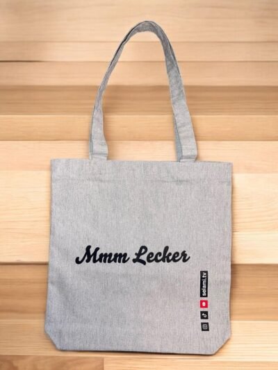 Stofftasche $HOPPING QU€€N - Mmm Lecker Grau – Bild 2